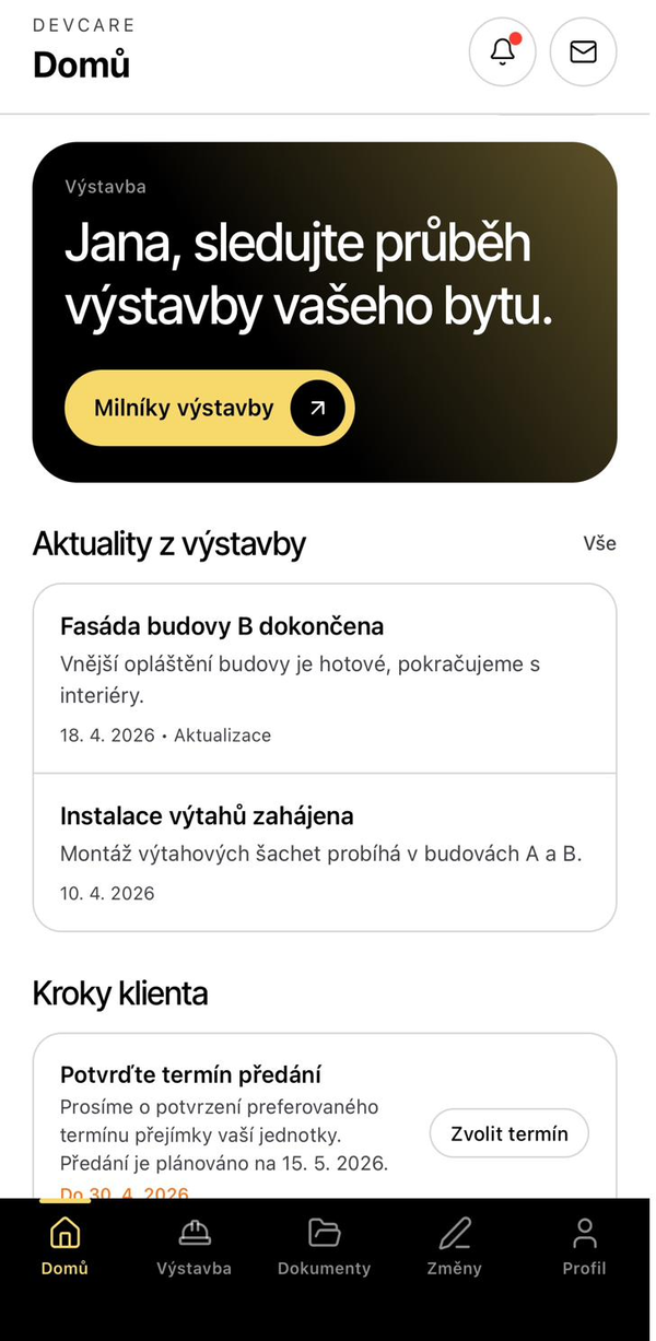 Rezervace — přehled projektu